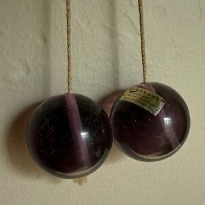 Vintage Purple Glass klackers